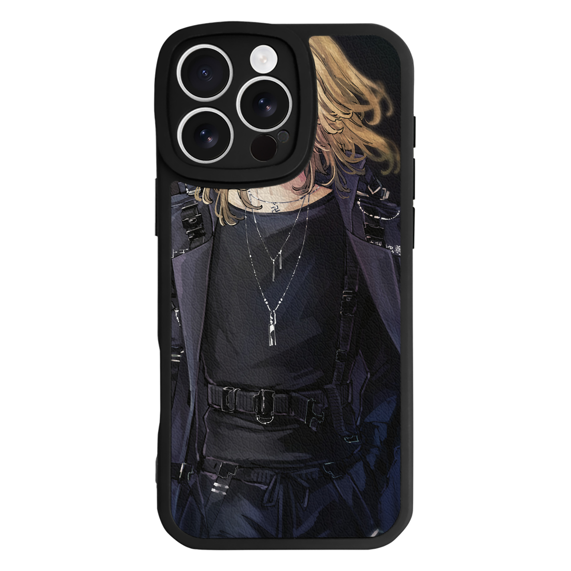 （画像用） 東京リベンジャーズ Tokyo Revengers 【iPhone 16シリーズ対応】シリコンスマホケース（レザー調） 材質：シリコン